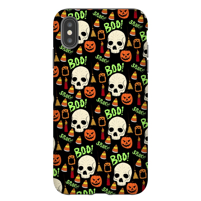iPhone Xs Max StrongFit Halloween pattern by Steve Wade (Swade)
