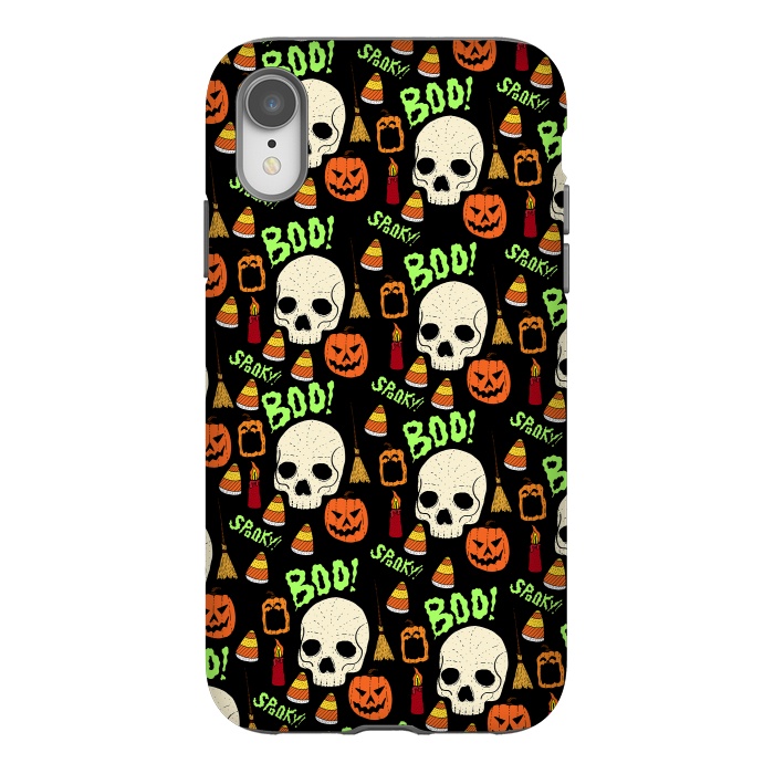 iPhone Xr StrongFit Halloween pattern by Steve Wade (Swade)