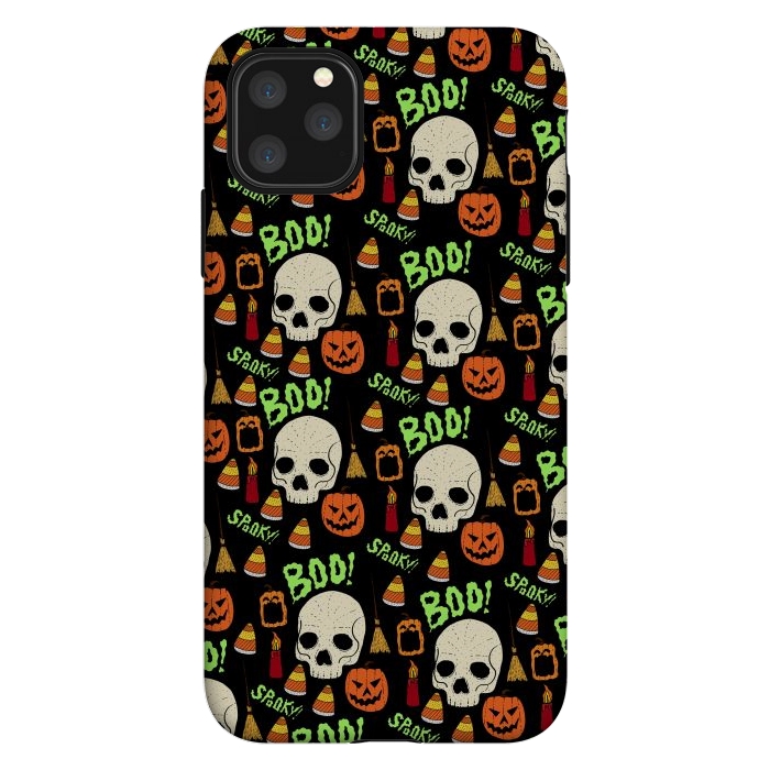 iPhone 11 Pro Max StrongFit Halloween pattern by Steve Wade (Swade)