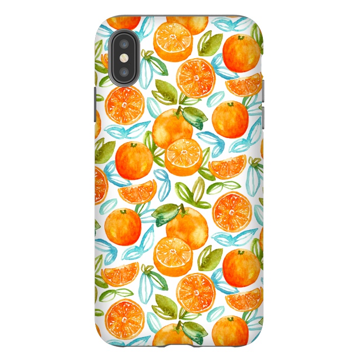 iPhone Xs Max StrongFit Oranges  by Tigatiga