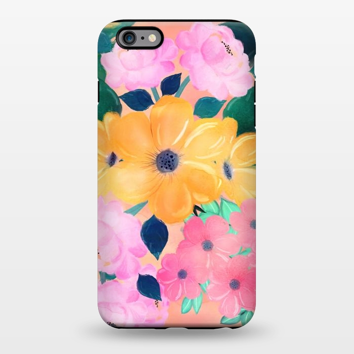 iPhone 6/6s plus StrongFit Cute Colorful Romantic Watercolor Flowers  by InovArts