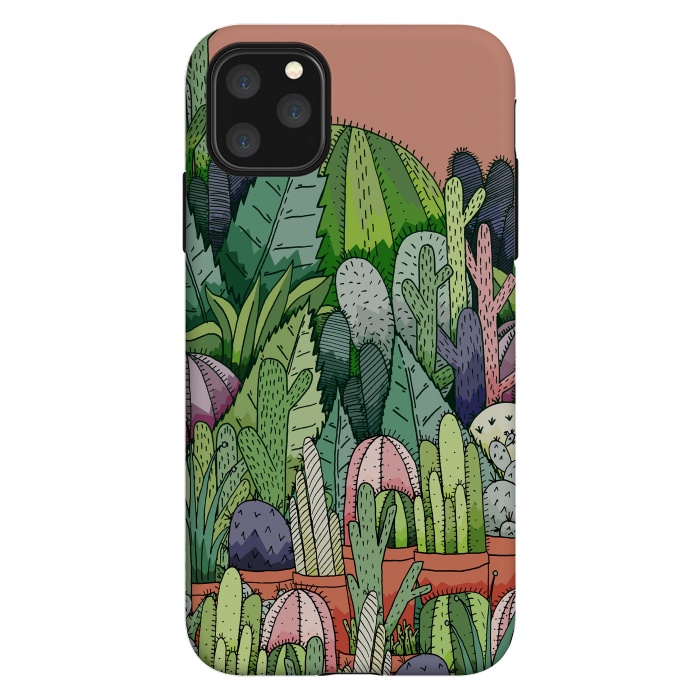 iPhone 11 Pro Max StrongFit Cactus Garden by Steve Wade (Swade)