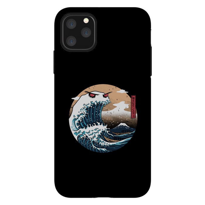 iPhone 11 Pro Max StrongFit The Great Monster of Kanagawa by Vincent Patrick Trinidad