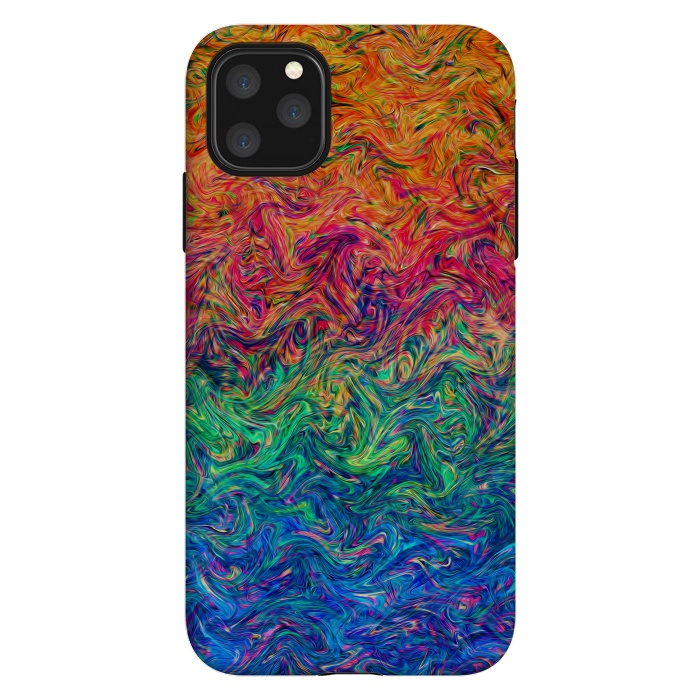 iPhone 11 Pro Max StrongFit Fluid Colors G249 by Medusa GraphicArt