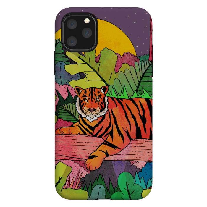 iPhone 11 Pro Max StrongFit Spring Tiger by Steve Wade (Swade)