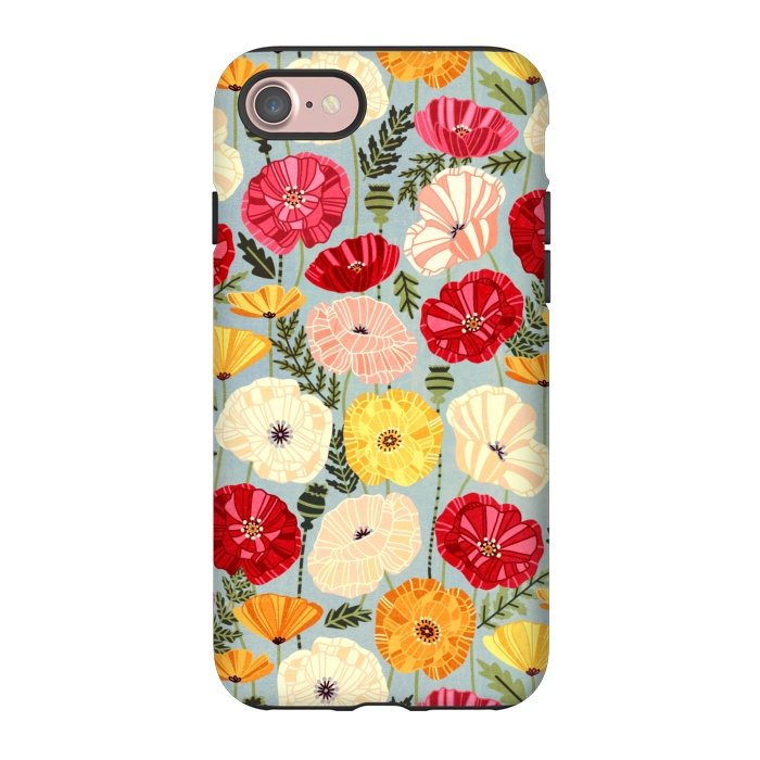 iPhone 7 StrongFit Iceland Poppies  by Tigatiga