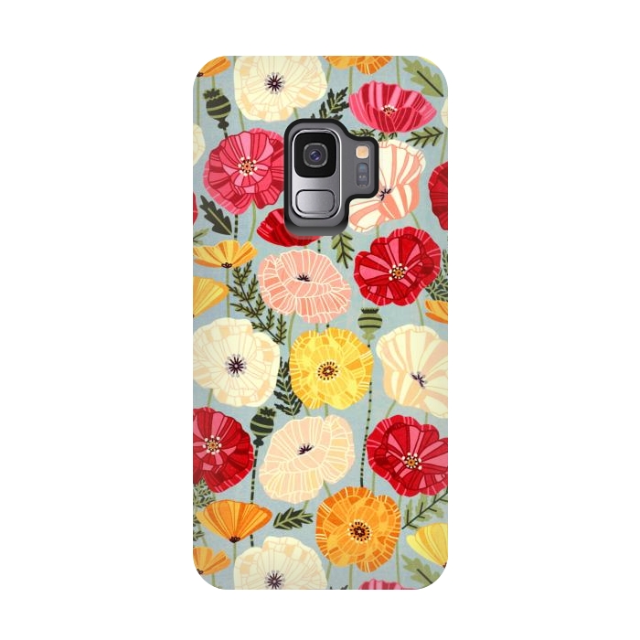 Galaxy S9 StrongFit Iceland Poppies  by Tigatiga