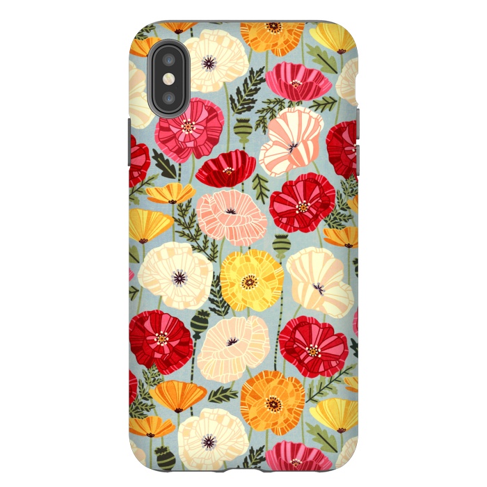 iPhone Xs Max StrongFit Iceland Poppies  by Tigatiga