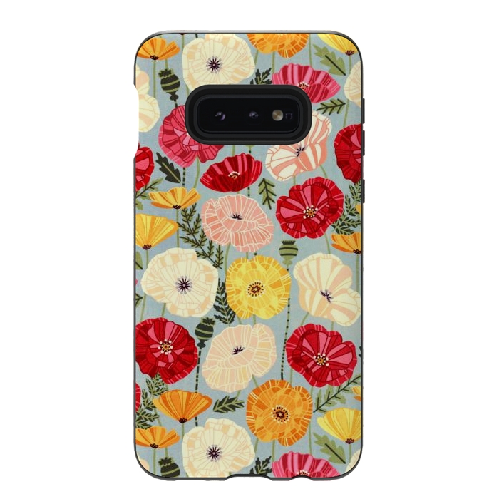 Galaxy S10e StrongFit Iceland Poppies  by Tigatiga