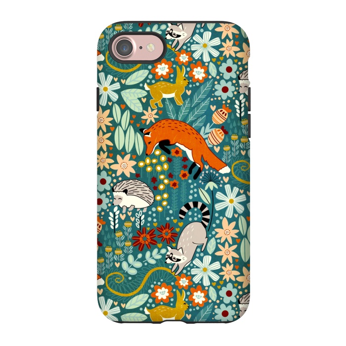 iPhone 7 StrongFit Textured Woodland Pattern  by Tigatiga