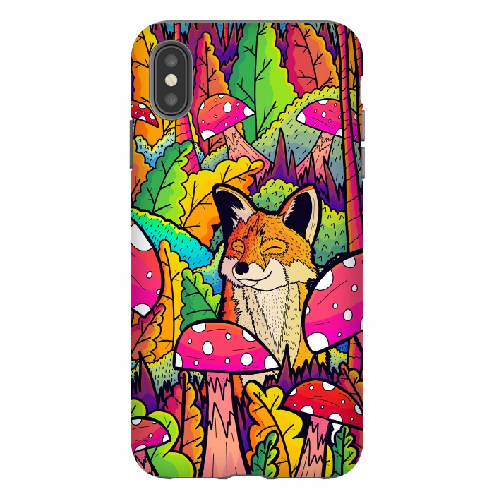 iPhone Xs Max StrongFit The happy little fox by Steve Wade (Swade)