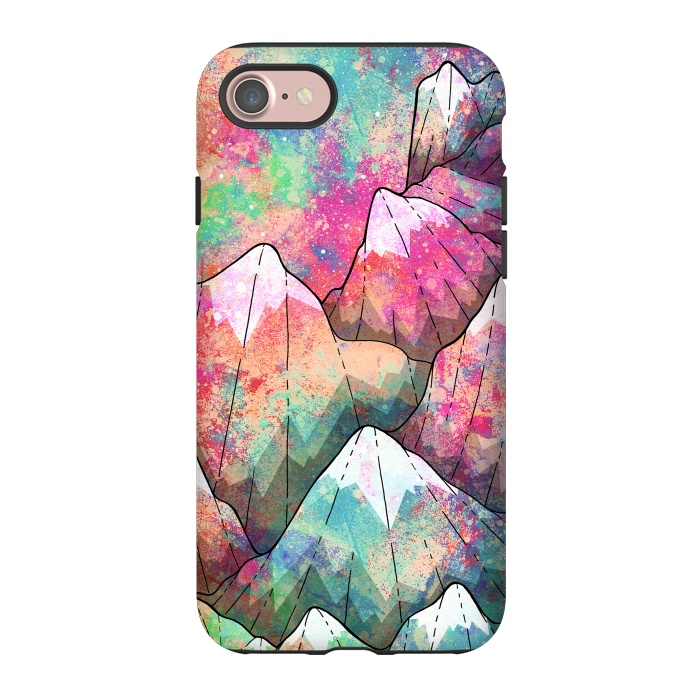 iPhone 7 StrongFit The painted mountain peaks  by Steve Wade (Swade)