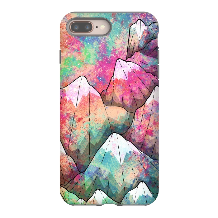 iPhone 7 plus StrongFit The painted mountain peaks  by Steve Wade (Swade)