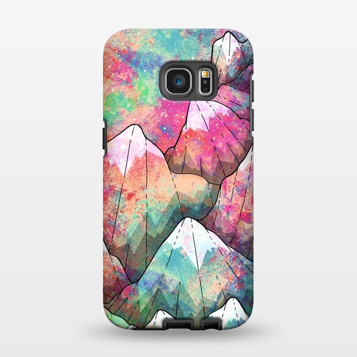 Galaxy S7 EDGE StrongFit The painted mountain peaks  by Steve Wade (Swade)