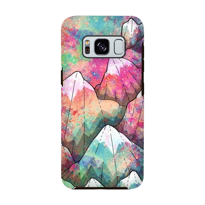 Galaxy S8 StrongFit The painted mountain peaks  by Steve Wade (Swade)