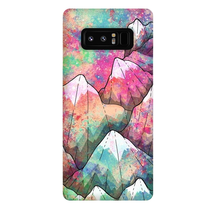 Galaxy Note 8 StrongFit The painted mountain peaks  by Steve Wade (Swade)