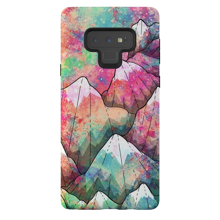 Galaxy Note 9 StrongFit The painted mountain peaks  by Steve Wade (Swade)