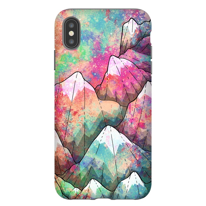 iPhone Xs Max StrongFit The painted mountain peaks  by Steve Wade (Swade)
