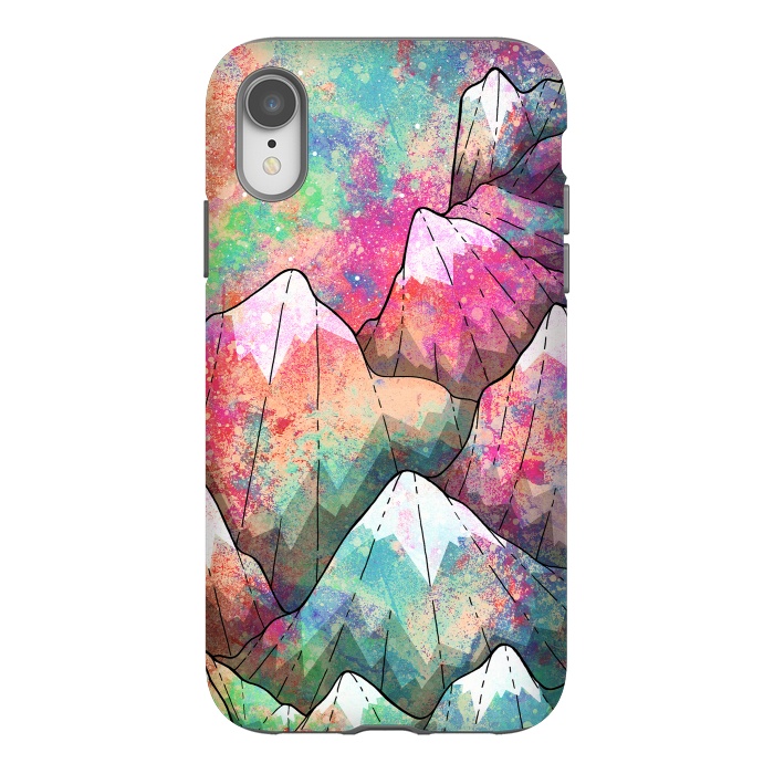iPhone Xr StrongFit The painted mountain peaks  by Steve Wade (Swade)