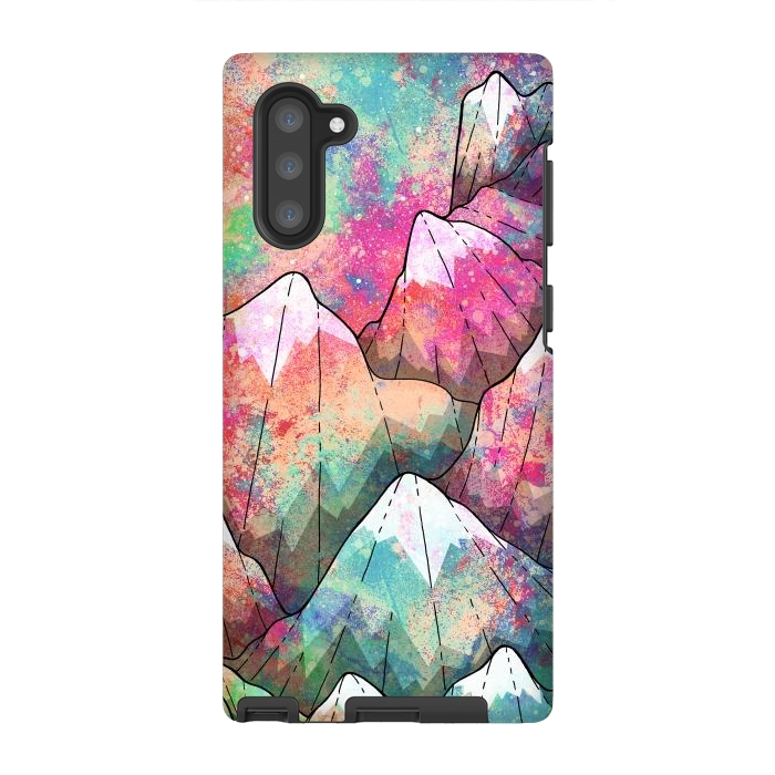 Galaxy Note 10 StrongFit The painted mountain peaks  by Steve Wade (Swade)