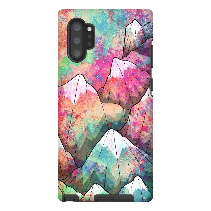 Galaxy Note 10 plus StrongFit The painted mountain peaks  by Steve Wade (Swade)