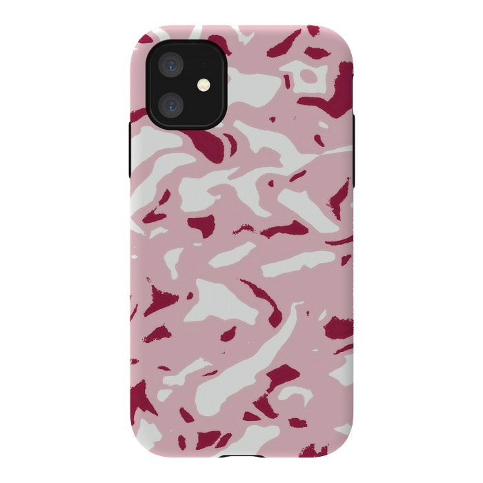 iPhone 11 StrongFit Light pink camouflage by Jms