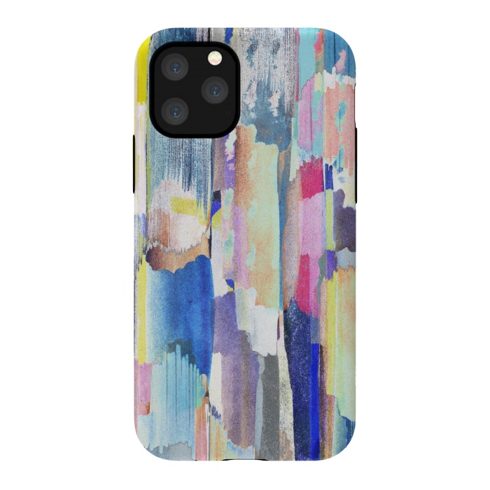 iPhone 11 Pro StrongFit Colorful paint brushstrokes by Oana 