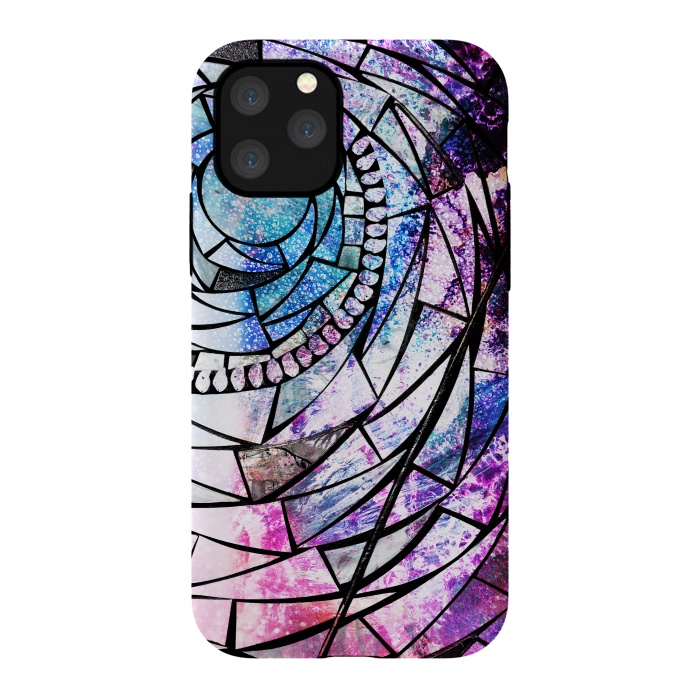 iPhone 11 Pro StrongFit Star dust universe colorful broken glass by Oana 