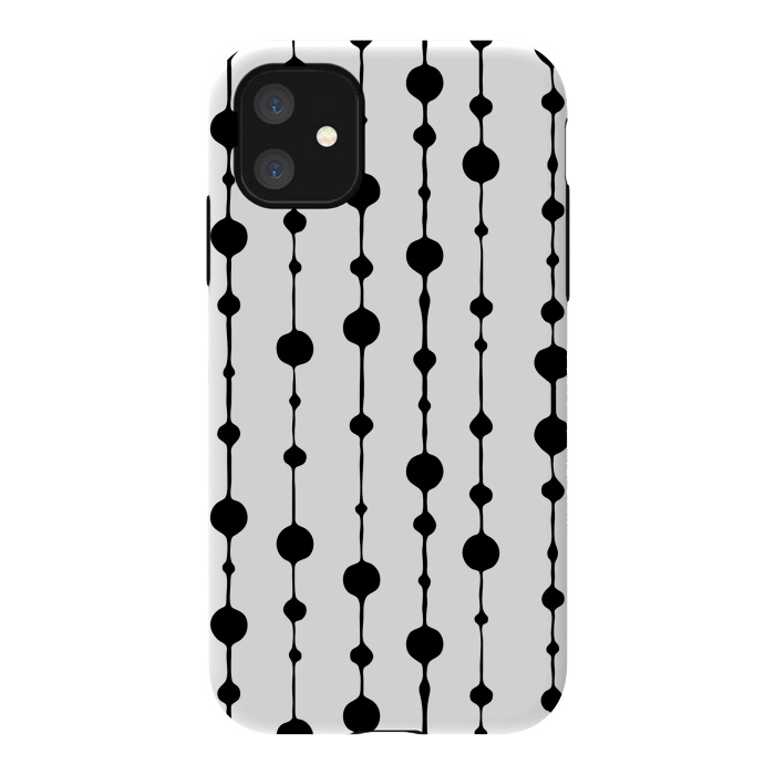 iPhone 11 StrongFit Dots in Lines I by Majoih