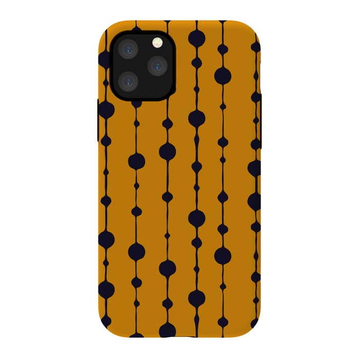 iPhone 11 Pro StrongFit Dots in Lines III by Majoih