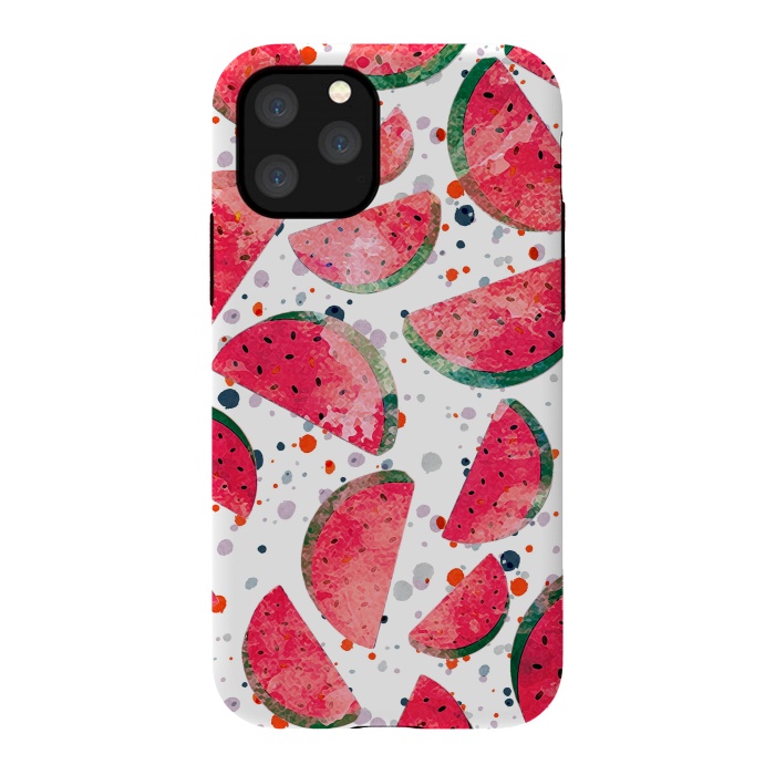iPhone 11 Pro StrongFit Splattered watermelons by Oana 