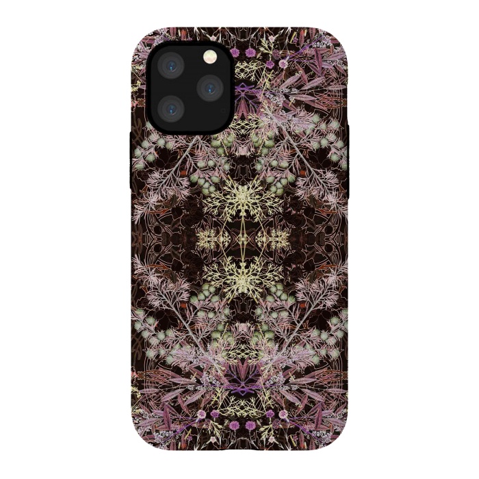 iPhone 11 Pro StrongFit Delicate arts and crafts botanical pattern by Oana 