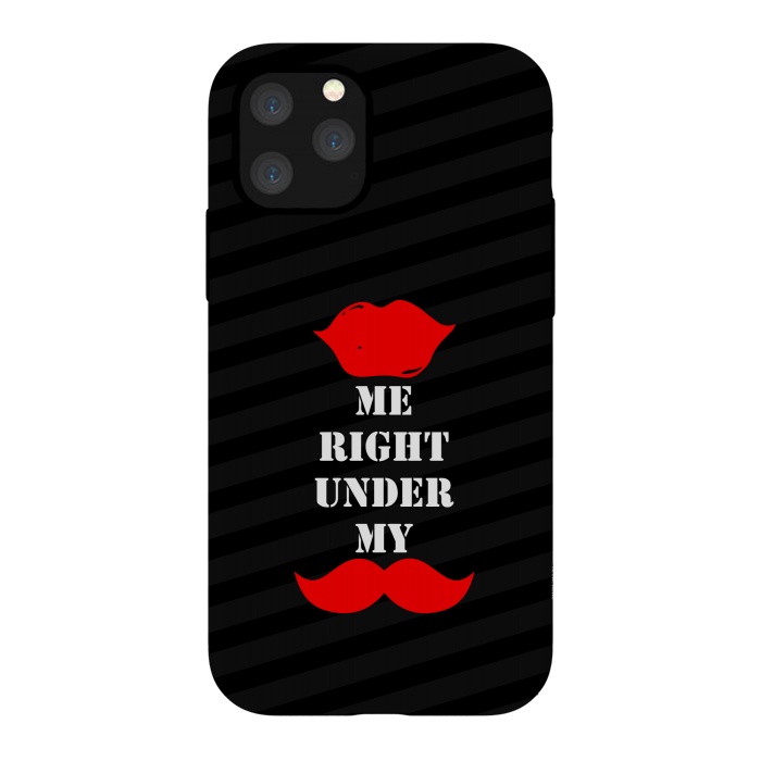iPhone 11 Pro StrongFit kiss me mustache by TMSarts