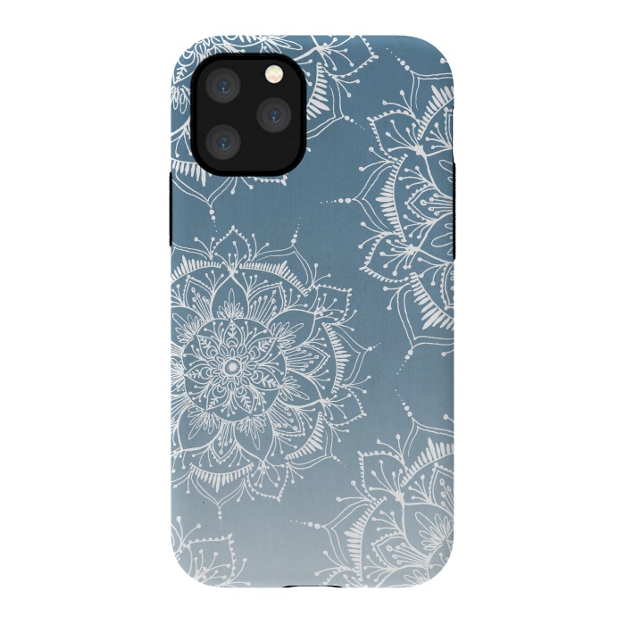 iPhone 11 Pro StrongFit mandala Fade Blue by Rose Halsey
