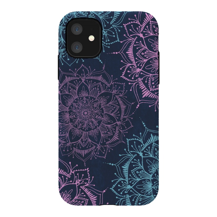 iPhone 11 StrongFit bliss mandala pattern by Rose Halsey
