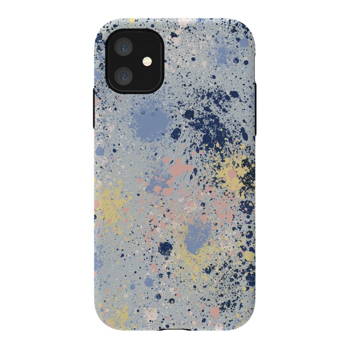 iPhone 11 StrongFit Ink Dust Blue by Ninola Design