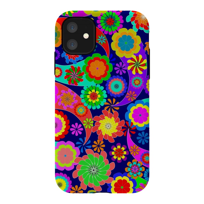 iPhone 11 StrongFit Psychodelic Spring by ArtsCase