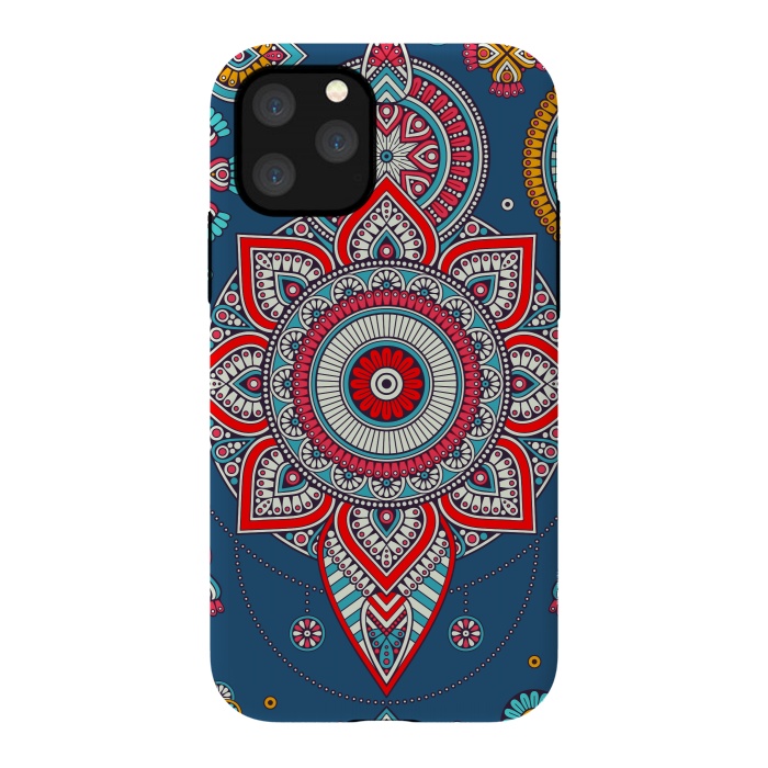iPhone 11 Pro StrongFit Blue Mandala Of The Indians  by ArtsCase