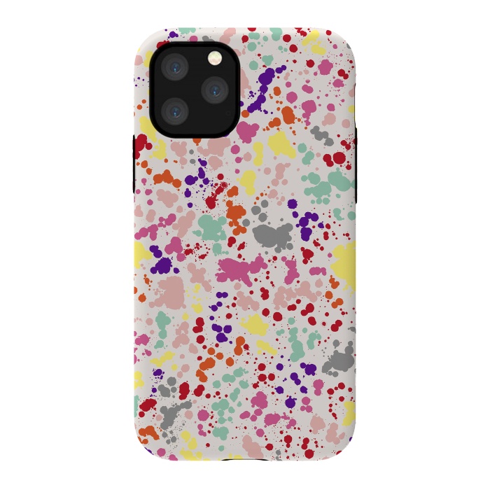 iPhone 11 Pro StrongFit Color Splatter Drops by Ninola Design