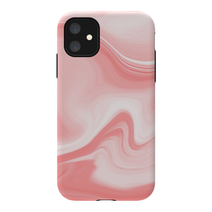 iPhone 11 StrongFit pink marble print by MALLIKA