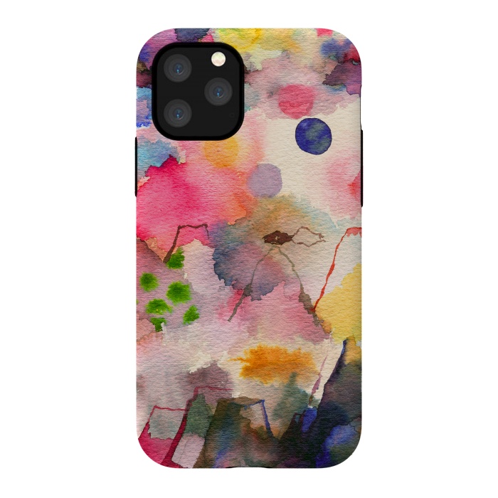 iPhone 11 Pro StrongFit Watercolor Dreamscape Landscape by Ninola Design