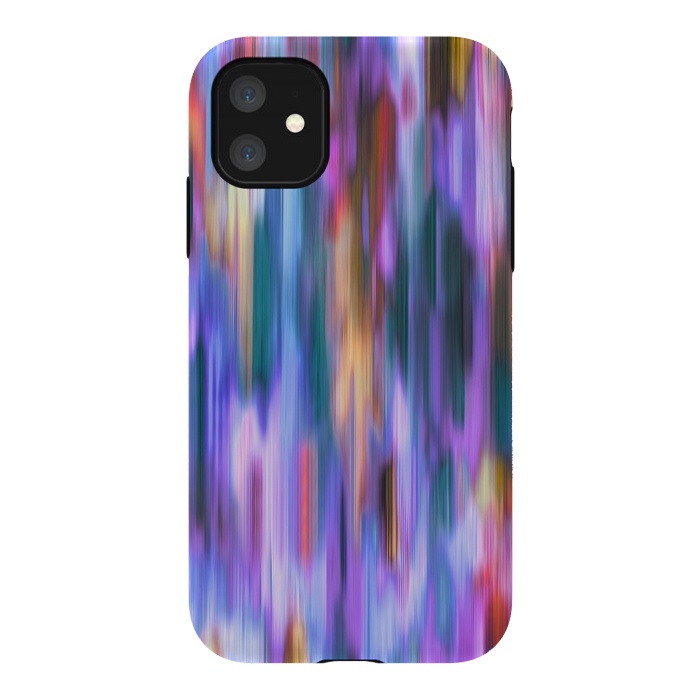 iPhone 11 StrongFit Iridiscent Abstract Lines by Ninola Design
