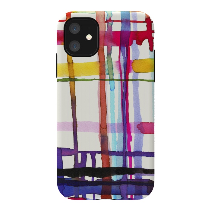 iPhone 11 StrongFit Watercolor Loom Telar by Ninola Design