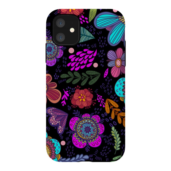 iPhone 11 StrongFit Flowers Online by ArtsCase