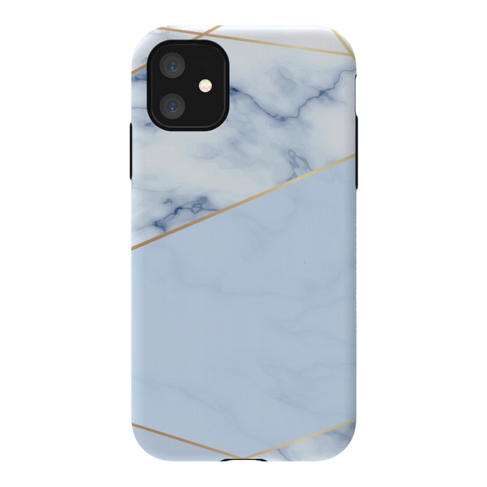 iPhone 11 StrongFit BLUE MARBLE PATTERN by MALLIKA