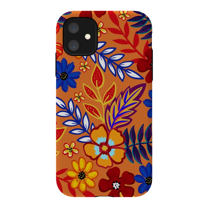iPhone 11 StrongFit Flowers In The Tropics by ArtsCase