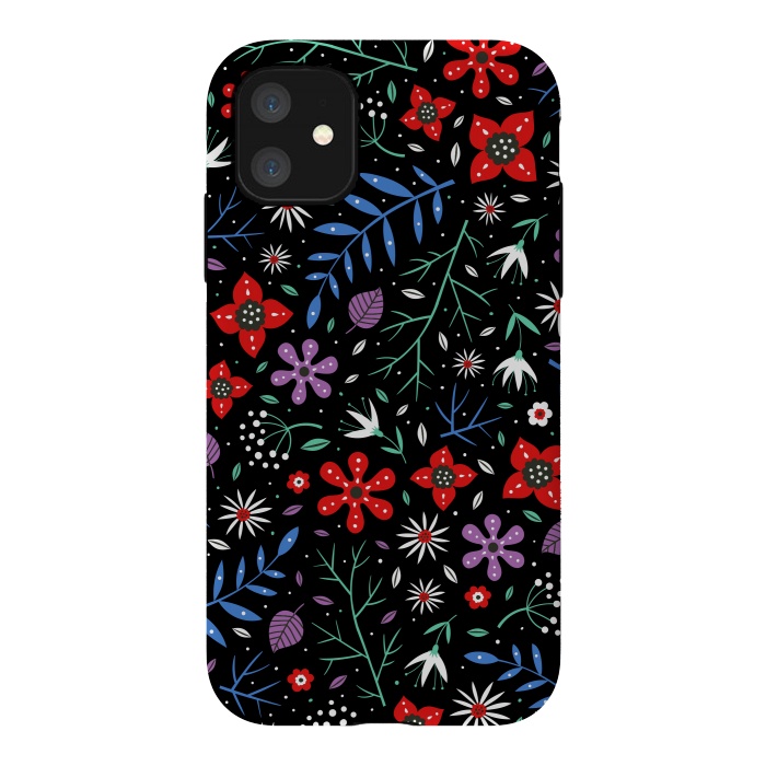 iPhone 11 StrongFit Small Flower Patterns by ArtsCase