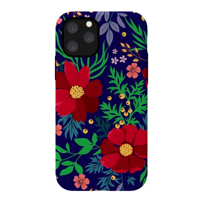 iPhone 11 Pro StrongFit Red Flowers In The Ocean by ArtsCase