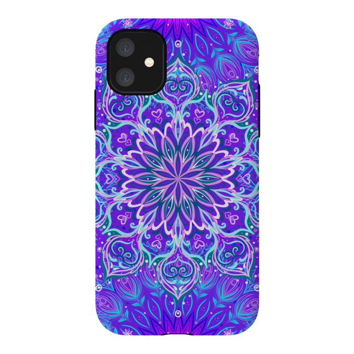 iPhone 11 StrongFit Purple Mandalas For The Day by ArtsCase