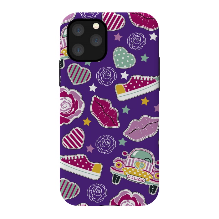 iPhone 11 Pro StrongFit Purple Hippie Style by ArtsCase